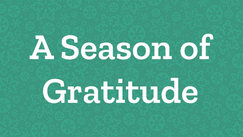 A season of gratitude