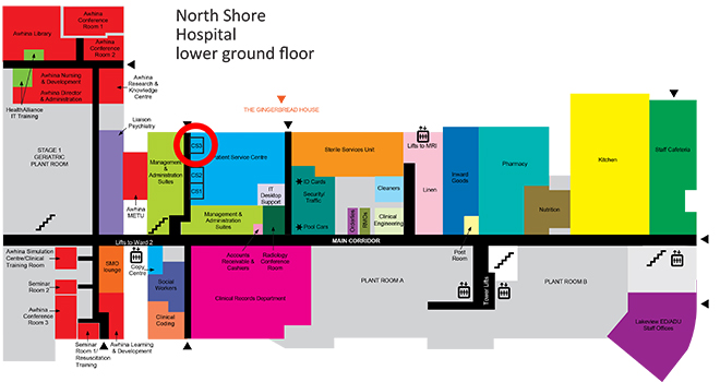 Floor map for Conference Room 3